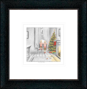 The Night Before Signed Framed Limited Edition Print on Paper by Artist Leigh Lambert