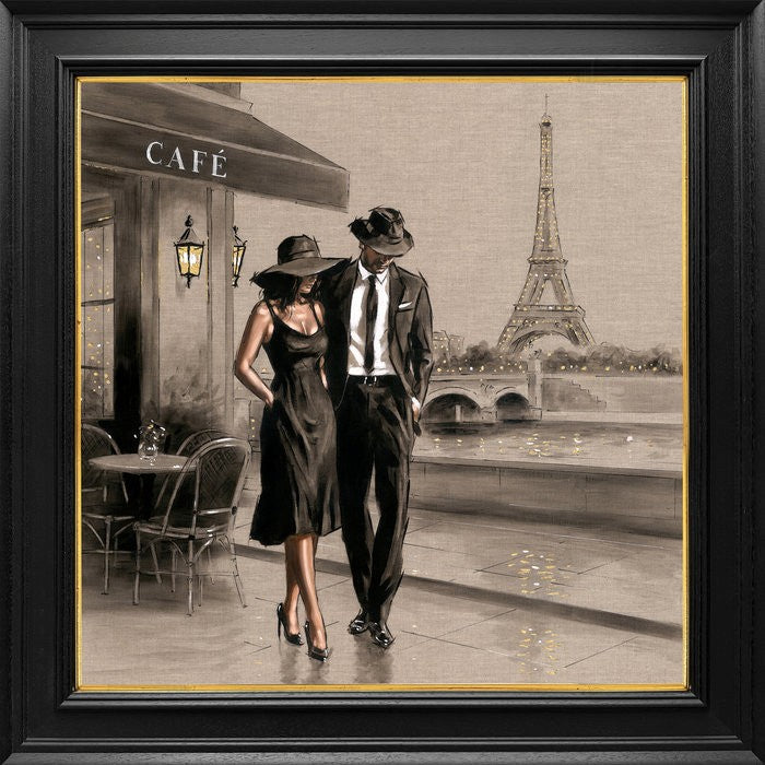 The Promise of Paris Framed Signed Limited Edition Print on Paper by Artist Richard Blunt
