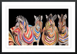 The Savannah Stripes Framed Limited Edition Print on Paper by Artist Hayley Goodhead