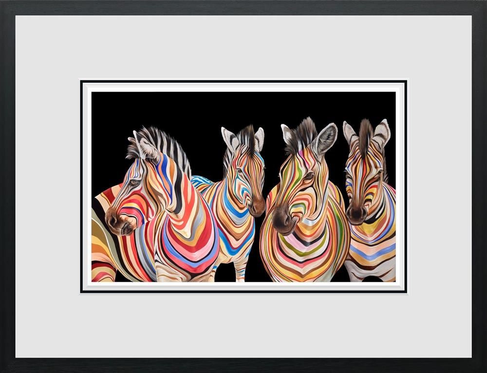 The Savannah Stripes Framed Limited Edition Print on Paper by Artist Hayley Goodhead