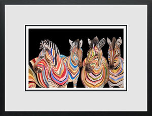 The Savannah Stripes Framed Limited Edition Print on Paper by Artist Hayley Goodhead