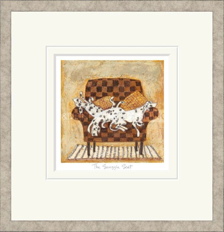 The Snuggle Seat Signed Framed Limited Edition Print on Paper by Artist Sam Toft