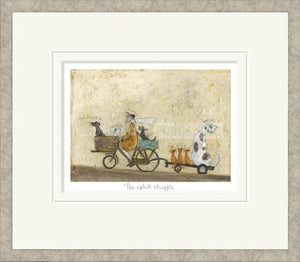 The Uphill Struggle Signed Framed Limited Edition Print on Paper by Artist Sam Toft