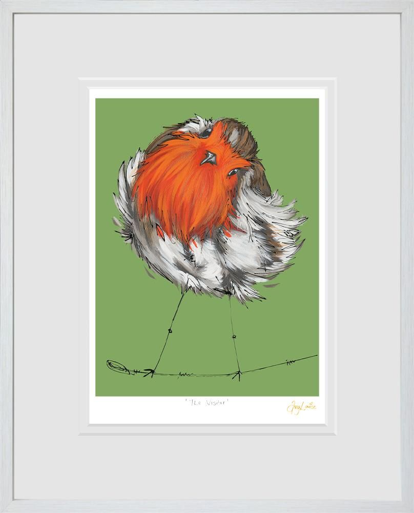 The Visitor Signed Framed Limited Edition Print on Paper by Artist Amy Louise