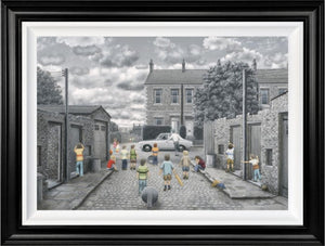 There May Be Trouble Ahead Framed Signed Limited Edition Print on Board by Artist Leigh Lambert