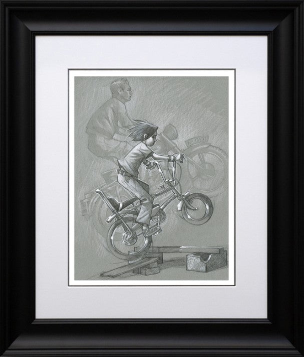 There Will Be No Escape From Zis Camp Sketch Signed Framed Limited Edition Print on Paper by Artist Craig Davison
