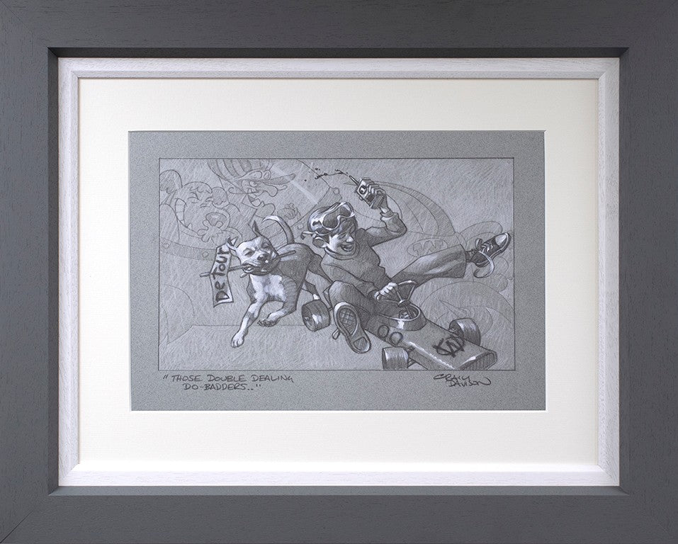 Those Double Dealing Do-Badders Framed Signed Limited Edition Print on Paper by Artist Craig Davison