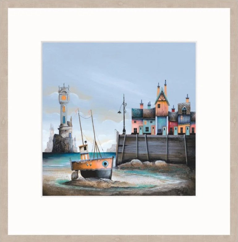 Time & Tide Signed Framed Limited Edition Print on Paper by Artist Gary Walton