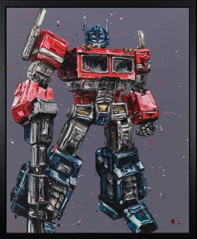 Transform and Rollout Framed Signed Limited Edition Print on Canvas by Artist Paul Oz