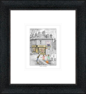 Twos Company Signed Framed Limited Edition Print on Paper by Artist Leigh Lambert