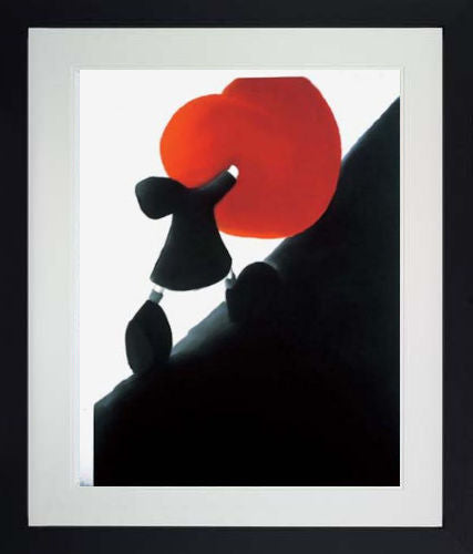 Up A Hill Framed Print on Paper by Artist Mackenzie Thorpe