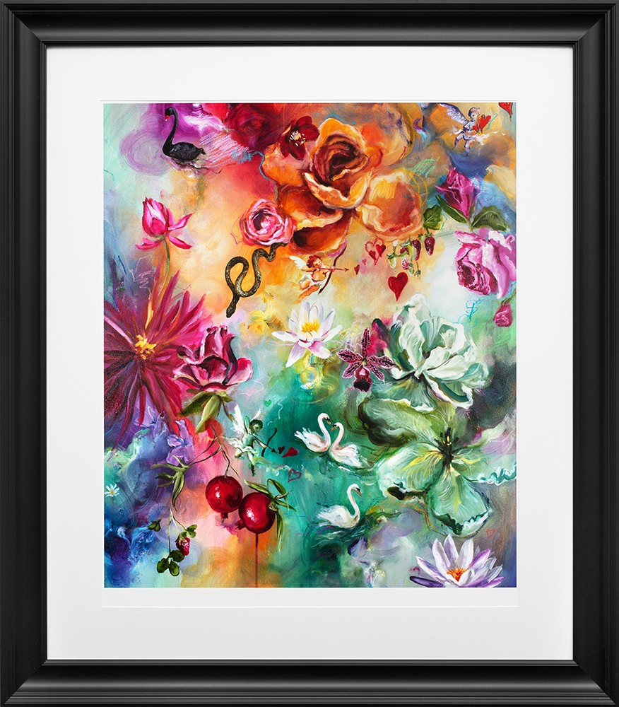 Valentine Framed Print on Paper by Artist Katy Jade Dobson