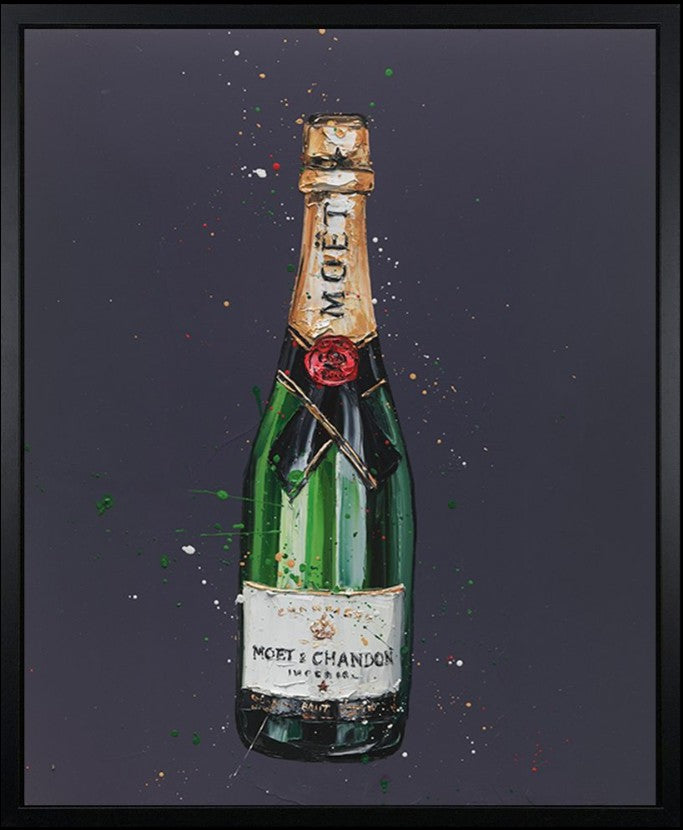 Vintage Framed Signed Limited Edition Print on Canvas by Artist Paul Oz