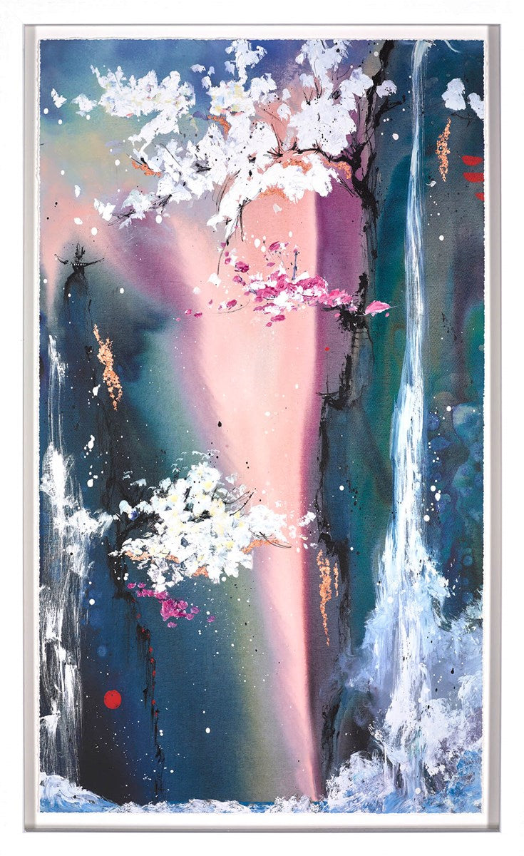 Visions of Eternity II Framed Embellished Edition on Paper by Artist Danielle O'Connor Akiyama
