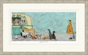 Waiting For Mr Cool Signed Framed Limited Edition Print on Paper by Artist Sam Toft