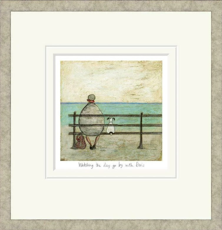 Watching The Day Go By With Doris Signed Framed Limited Edition Print on Paper by Artist Sam Toft