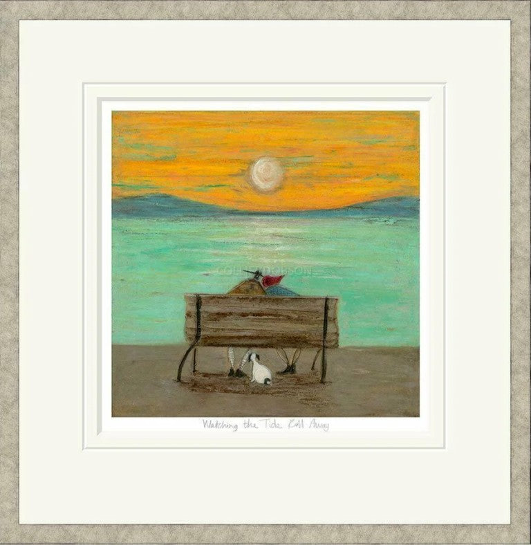 Watching The Tide Roll Away Signed Framed Limited Edition Print on Paper by Artist Sam Toft