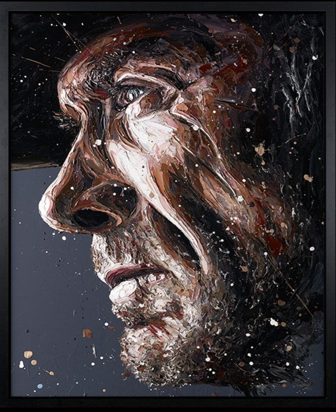 We All Have It Coming Kid Framed Signed Limited Edition Print on Canvas by Artist Paul Oz