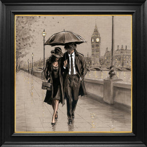 Westminster and You Framed Signed Limited Edition Print on Paper by Artist Richard Blunt