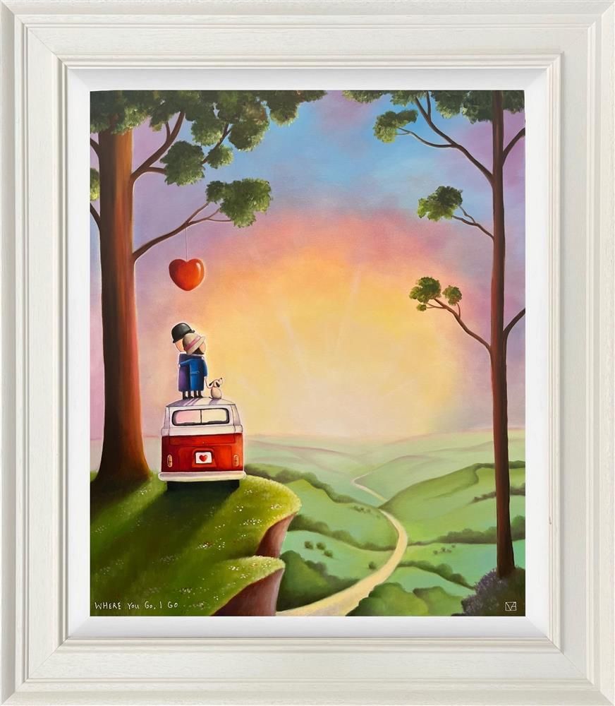 Where You Go I Go Framed Signed Limited Edition Print on Board by Artist Michael Adrams