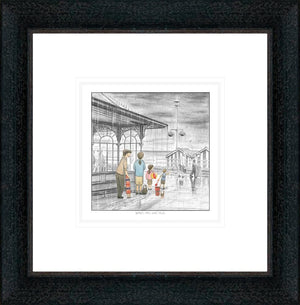 Whos Idea Was This Signed Framed Limited Edition Print on Paper by Artist Leigh Lambert