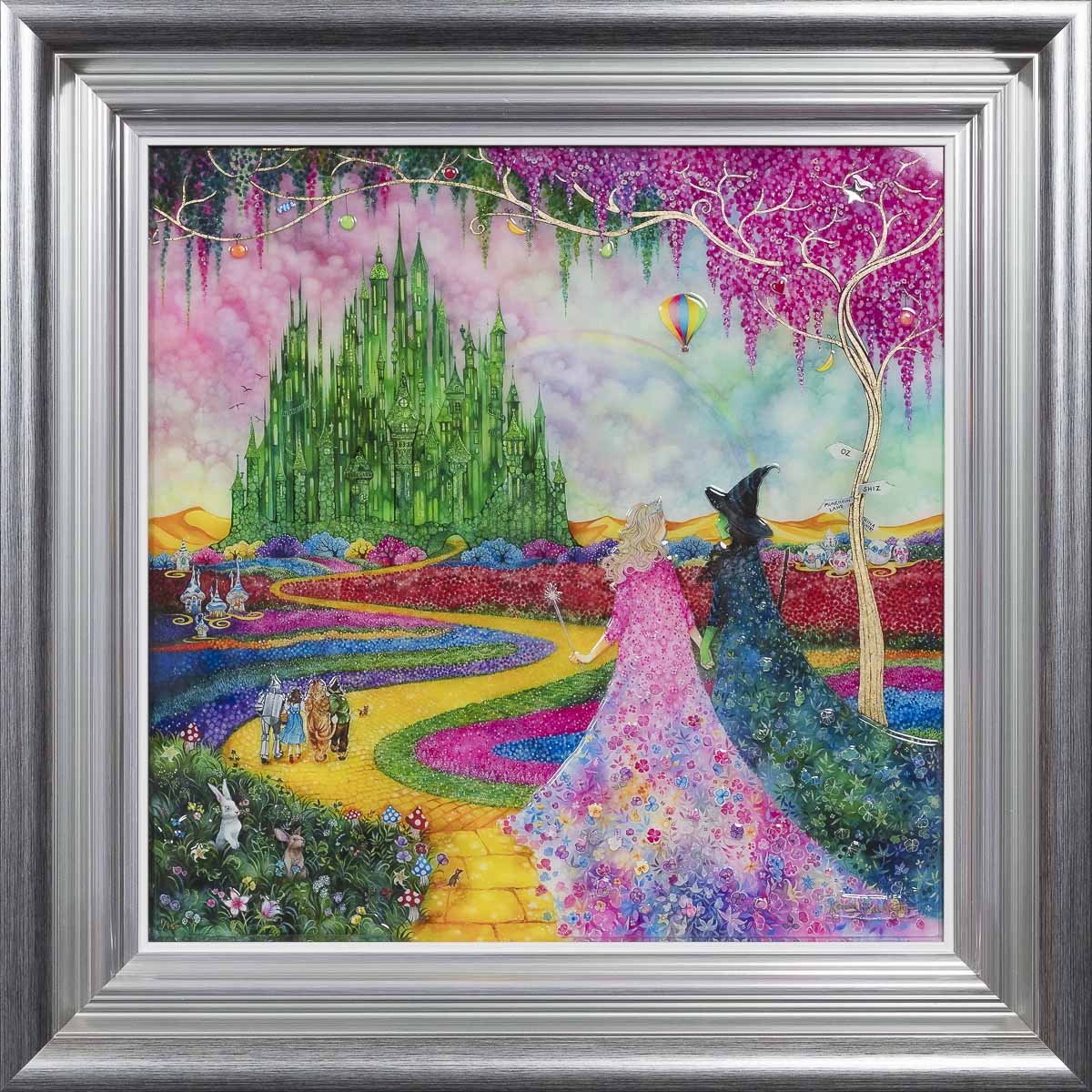 Wicked Signed Framed Limited Edition Mixed Media Print on Board by Artist Kerry Darlington