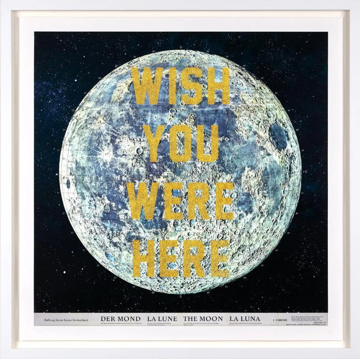 Wish You Were Here Framed Signed Limited Edition Print on Paper by Artist The Real Hackney Dave