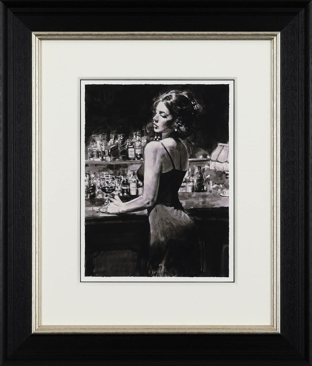Yelena At Las Brujas Signed Framed Limited Edition Print on Paper by Artist Fabian Perez