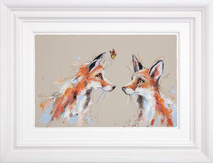 You Give Me Butterflies Framed Limited Edition Print on Paper by Artist Ashley Saunders